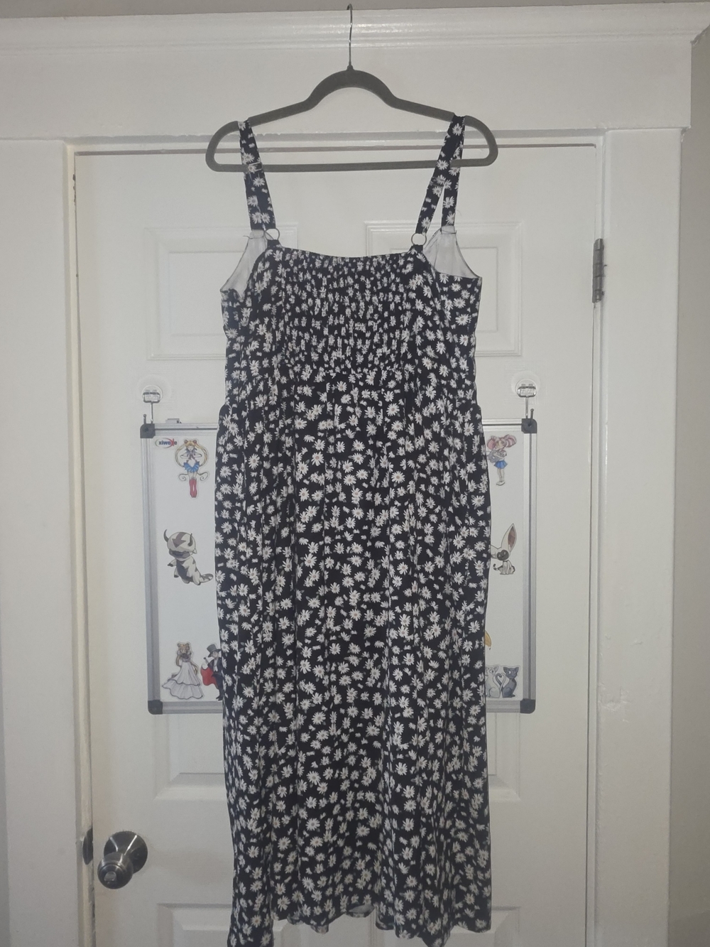 Women's Black Floral Midi Dress - Picture 7 of 7